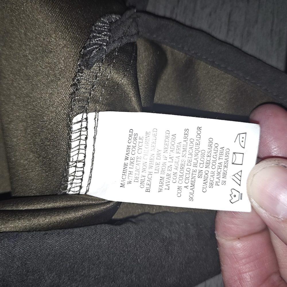 Natural Issue Shirt Button Up Mens XLT/XGL Dark Olive Green Long Sleeve - Picture 6 of 6